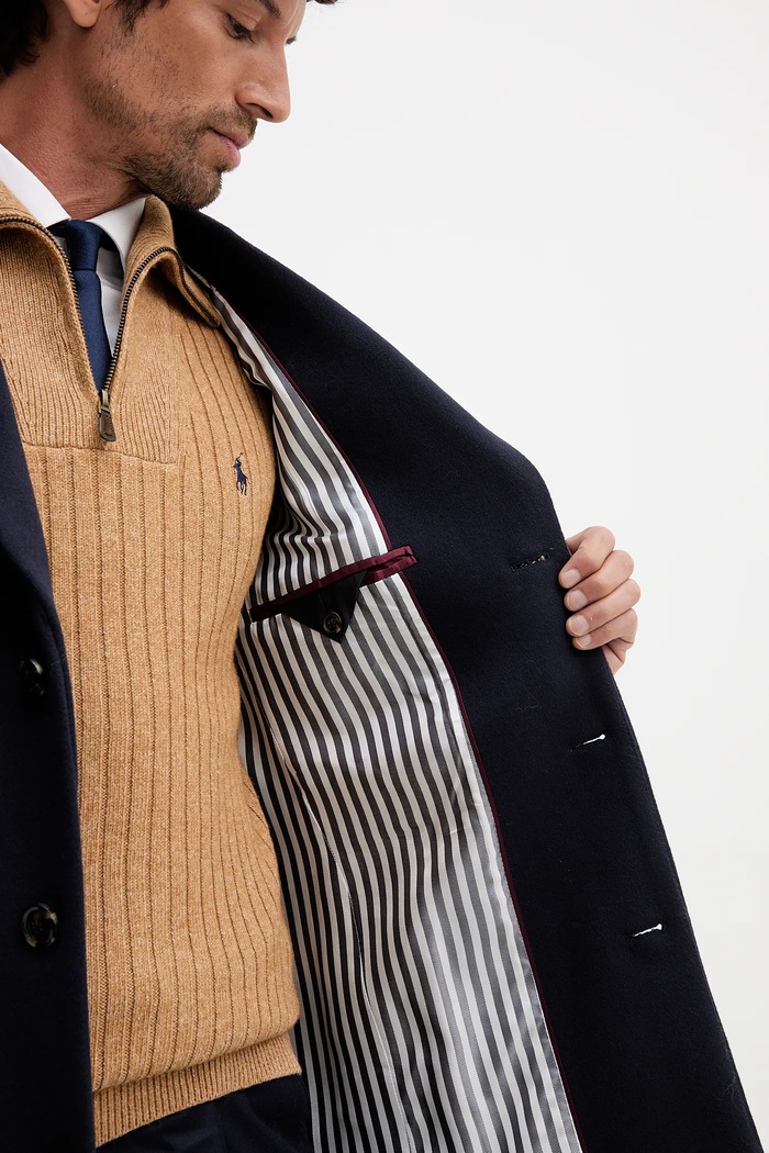 Tommy Hilfiger Płaszcz męski z wełną MW0MW40768