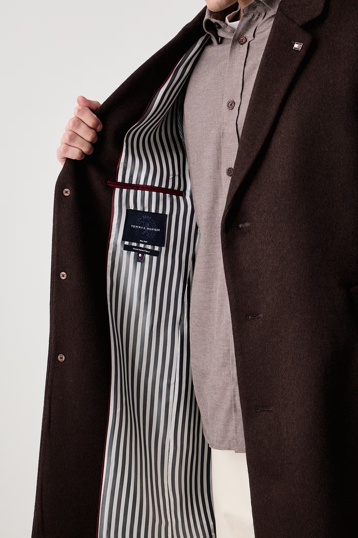 Tommy Hilfiger Plašč moški z volno MW0MW40768