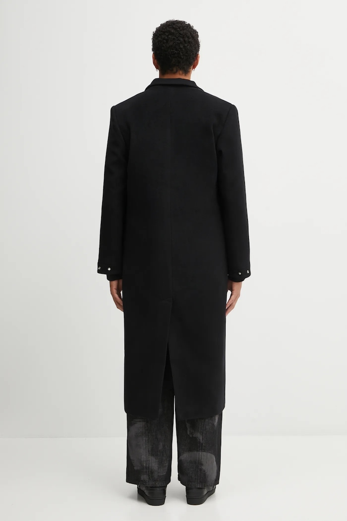 Oblečení Vlněný kabát Heliot Emil AW25.M.01.013.BLK01 černá