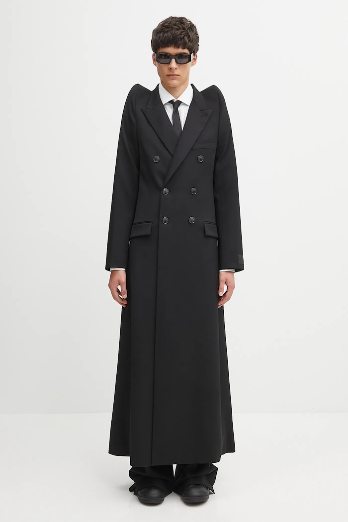 VETEMENTS płaszcz z wełną Tight Shoulder Tailored UH76TC900B