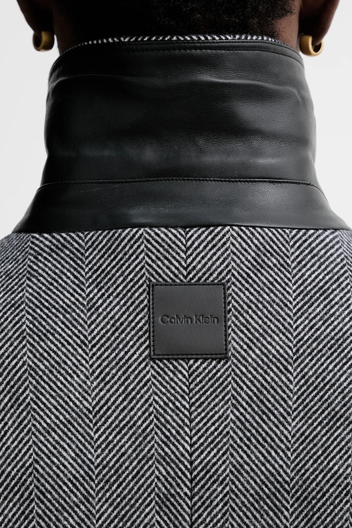 Calvin Klein haină din amestec de lână LV04LD510G