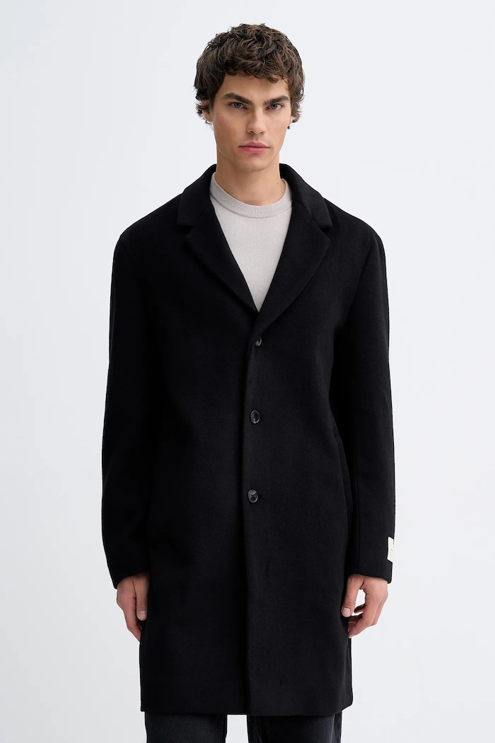 Calvin Klein cappotto con lana senza nero LV04LD900G
