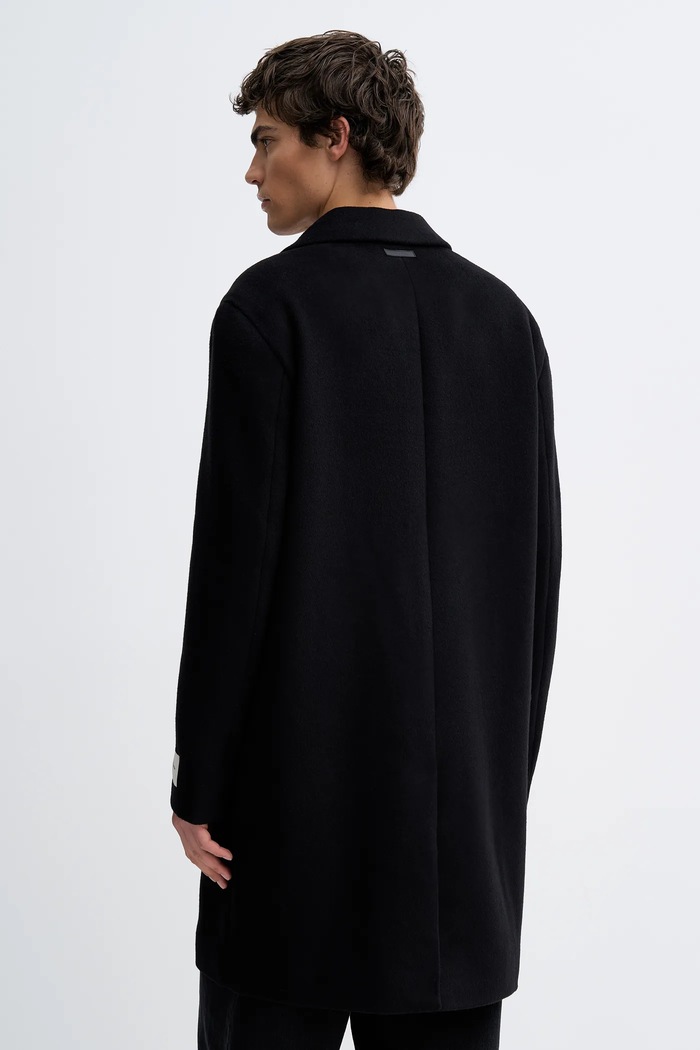 Abbigliamento Calvin Klein cappotto con lana LV04LD900G nero