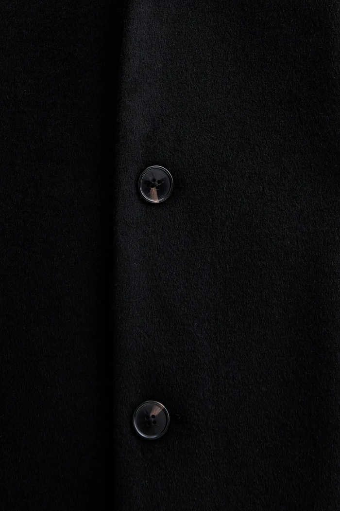 Calvin Klein cappotto con lana LV04LD900G nero