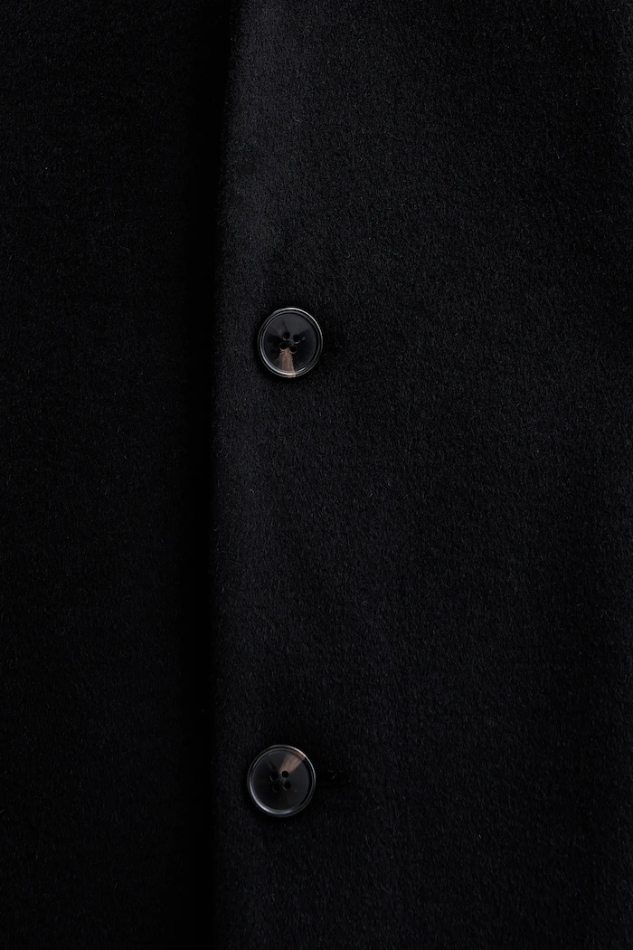 Calvin Klein cappotto con lana LV04LD900G nero