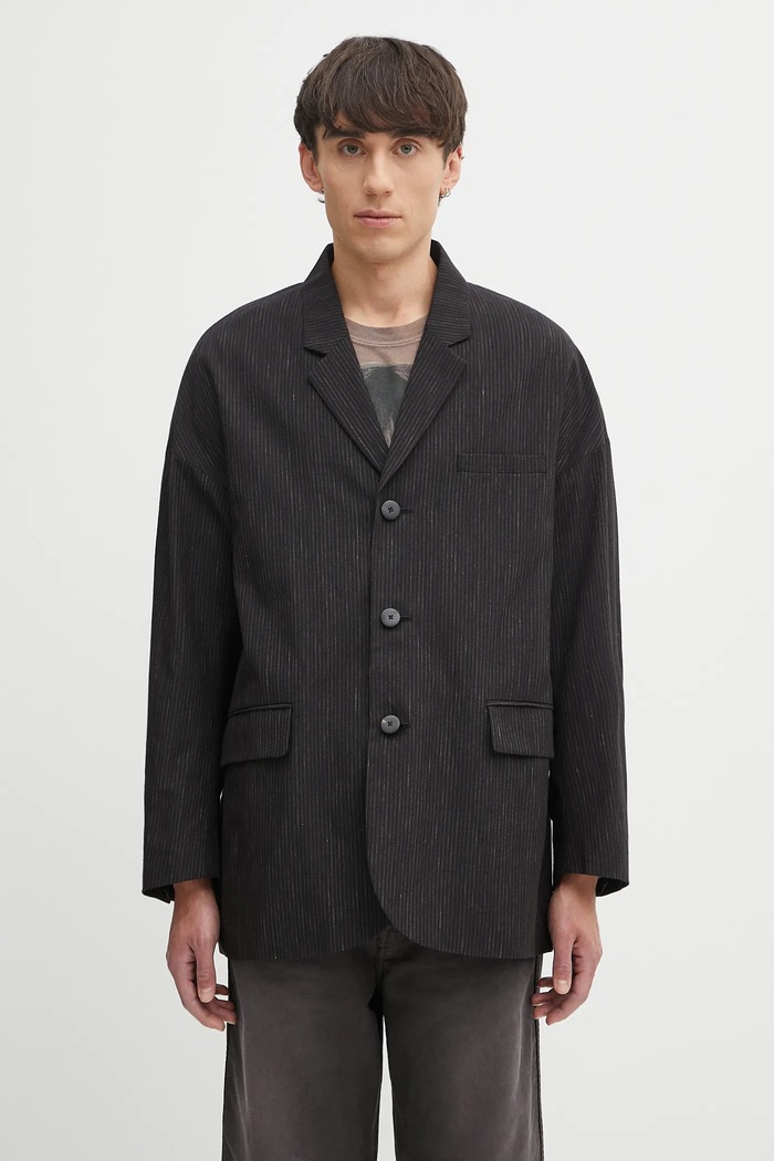 Вълнено сако Visvim hammons jkt santome свободна черен 125105013025
