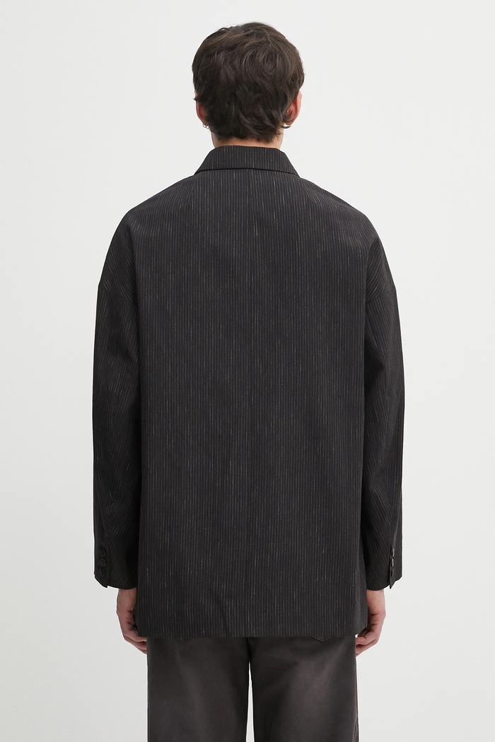 Ruházat Visvim gyapjú kabát hammons jkt santome 125105013025 fekete