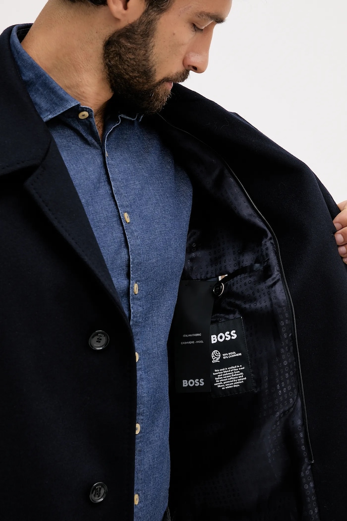 Вовняне пальто BOSS H-Clark-Bib-S-254 50551087