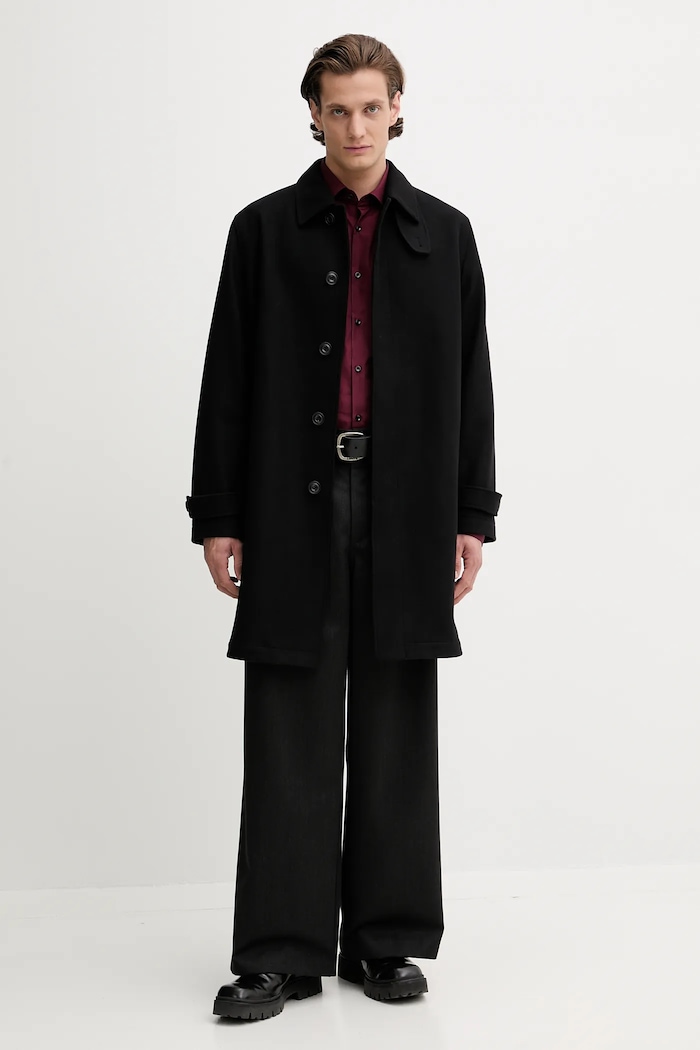 HUGO Пальто HUGO Maver2542 50549788 чорний AW25