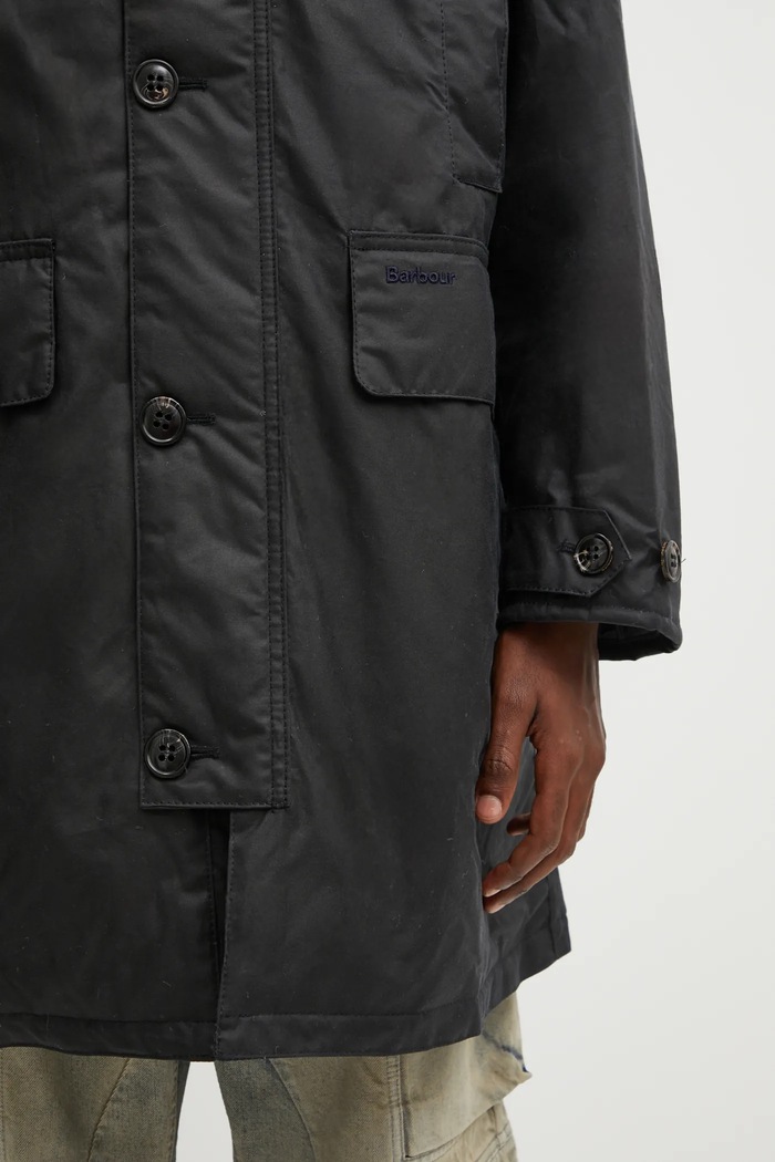 Bunda Barbour Beaudale Wax Trench Coat námořnická modř MWX2488NY92