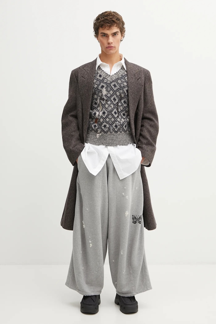 Вовняне пальто Wales Bonner Mayfair Coat MA25CO09.WO02.903