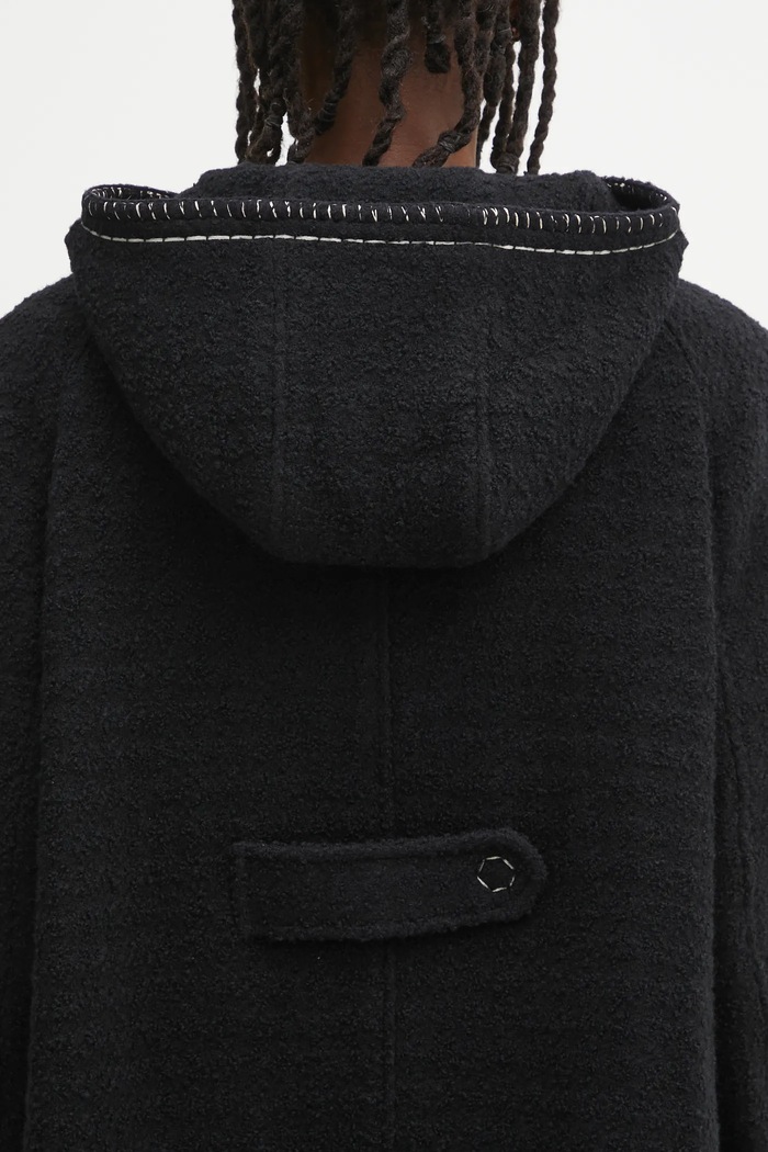 Kabát s příměsí vlny Ader Error COAT BO01FWCT0104BK černá