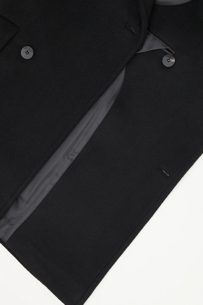 Вовняне пальто Ader Error COAT BO42FYCT0102BK чорний