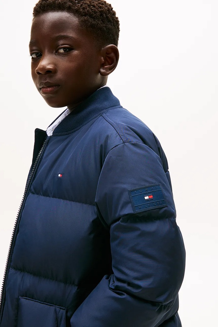 Tommy Hilfiger geacă de puf pentru copii KB0KB09815.9BYA bleumarin