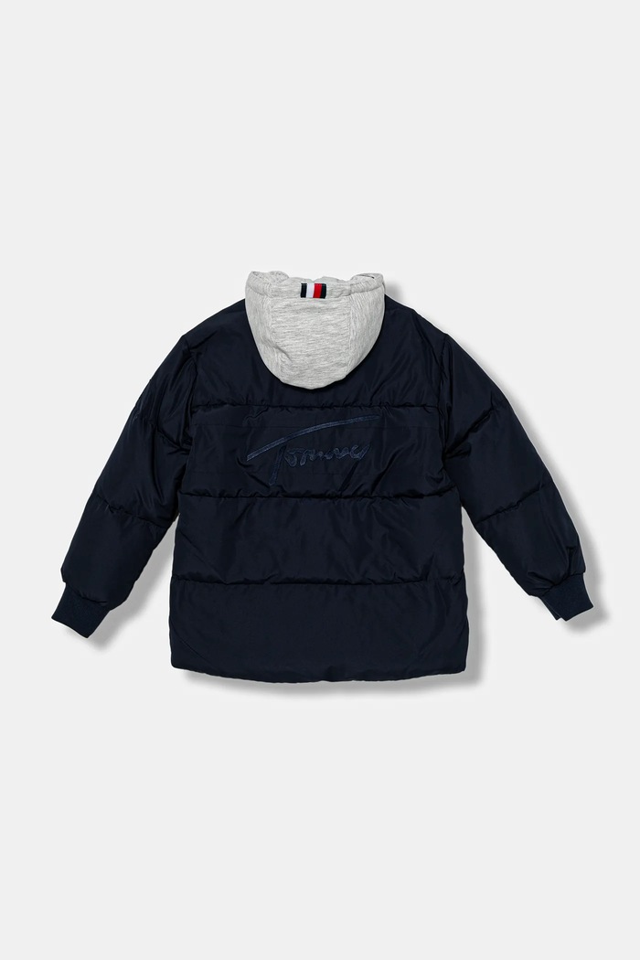 Băieți Tommy Hilfiger geacă de puf pentru copii KB0KB09815.9BYA bleumarin
