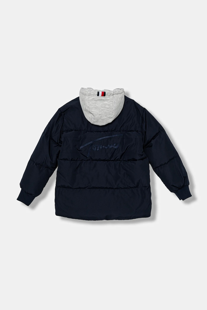 Băieți Tommy Hilfiger geacă de puf pentru copii KB0KB09815.9BYA bleumarin