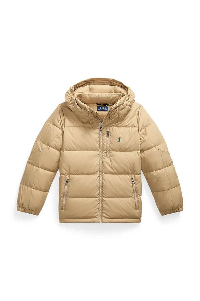 Dětská péřová bunda Polo Ralph Lauren 323969861003 béžová AW25