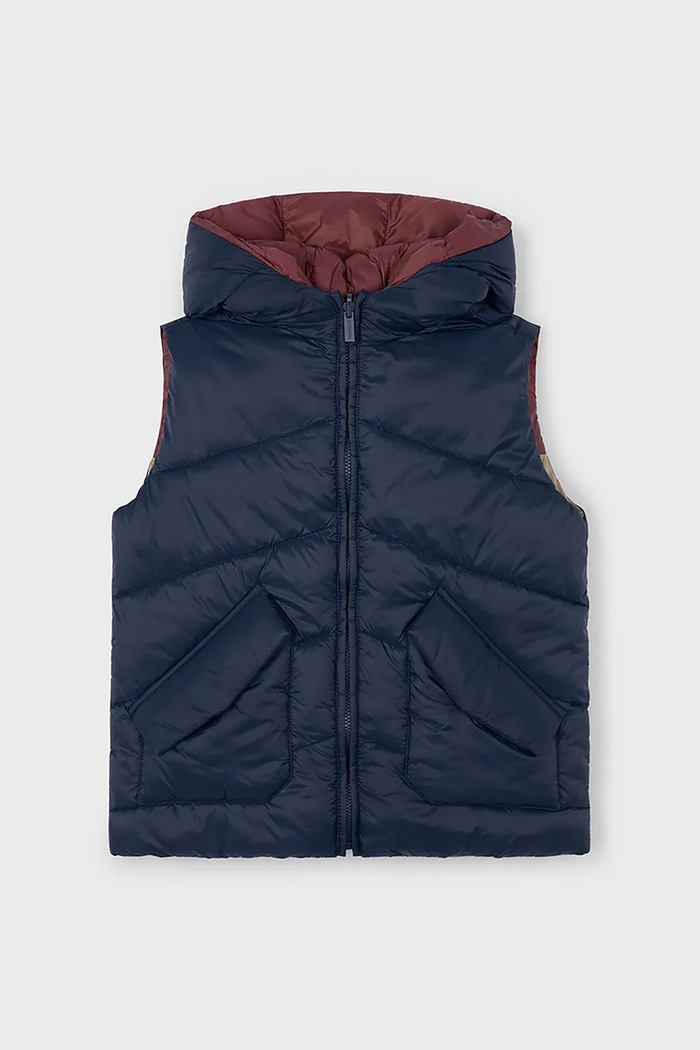 Mayoral vesta cu doua fete pentru copii 4382.5B.Mini.9BYA albastru AW25