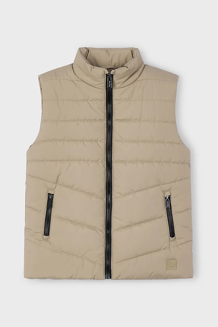Детски елек Mayoral 4383.5D.Mini.9BYA бежов AW25