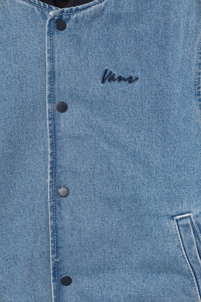 Chlapec Detská bunda bomber Vans Denim Baseball Jacket VN000PXMCDX1 modrá
