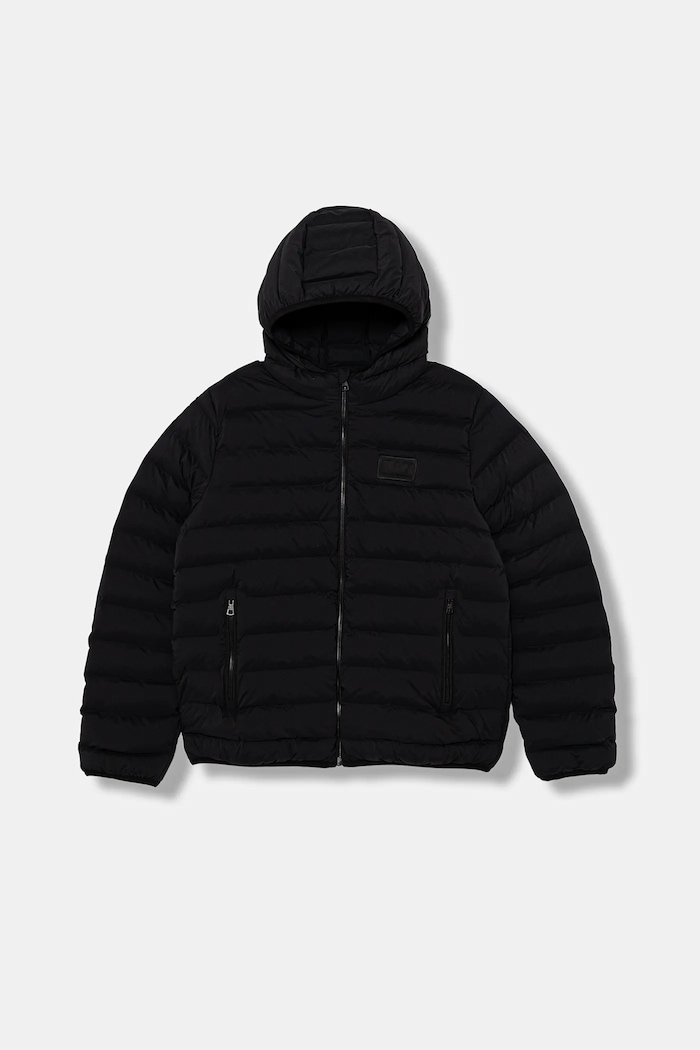 Detská bunda EA7 Emporio Armani jemné zateplenie čierna 7B000228.AF15953