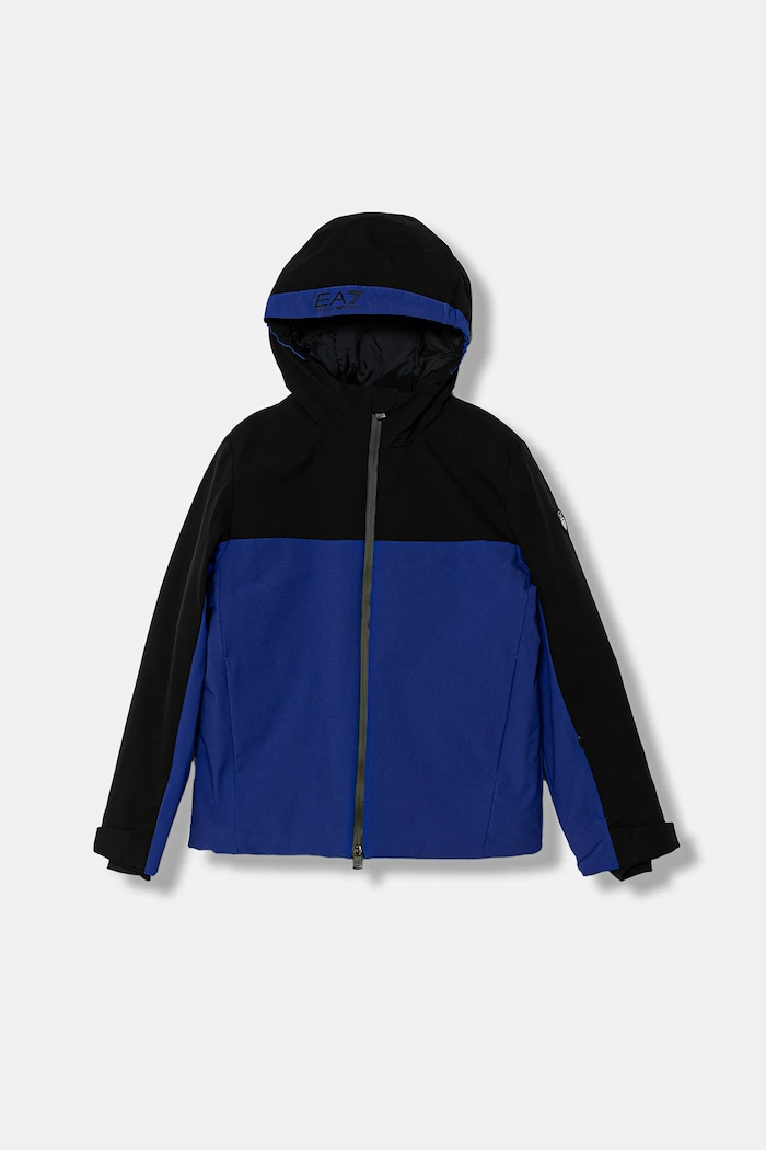 Detská lyžiarska bunda EA7 Emporio Armani zateplené modrá 7B000113.AF14794