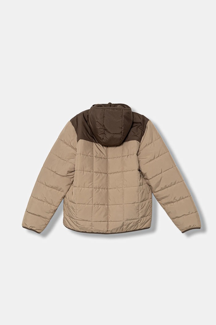 Detská obojstranná bunda The North Face B REVERSIBLE SHASTA FZ HOODED JACKET béžová NF0A88TPDHN1