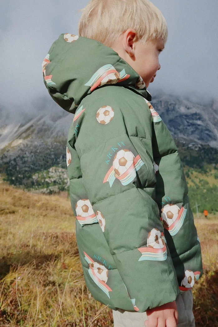 Konges Sløjd geacă copii NUKA JACKET GRS KS103522.B.9BYA verde