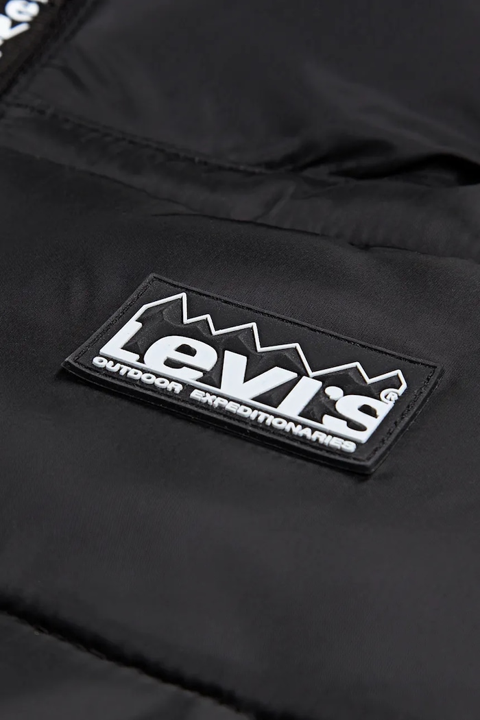 Dečki Otroška jakna Levi's SHERPA LINED MDWT PUFFER 9EN628 črna
