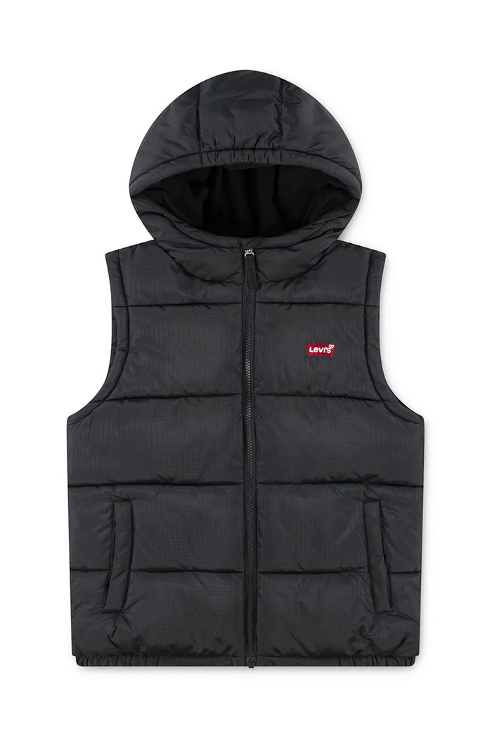 Levi's Vestă copii BATWING DIRECT EMB PUFFER negru 9EN916