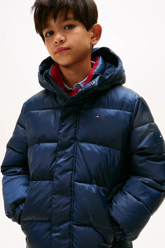 Παιδικό μπουφάν Tommy Hilfiger άλλο σκούρο μπλε KB0KB10002.9BYA