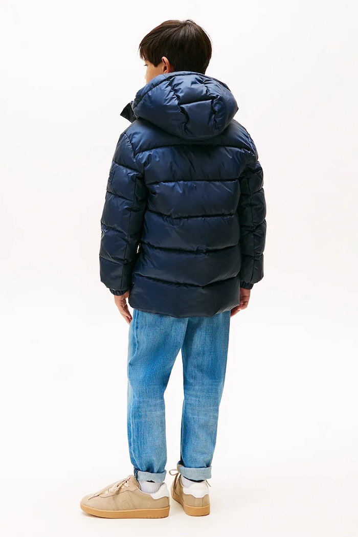 Παιδικό μπουφάν Tommy Hilfiger σκούρο μπλε KB0KB10002.9BYA