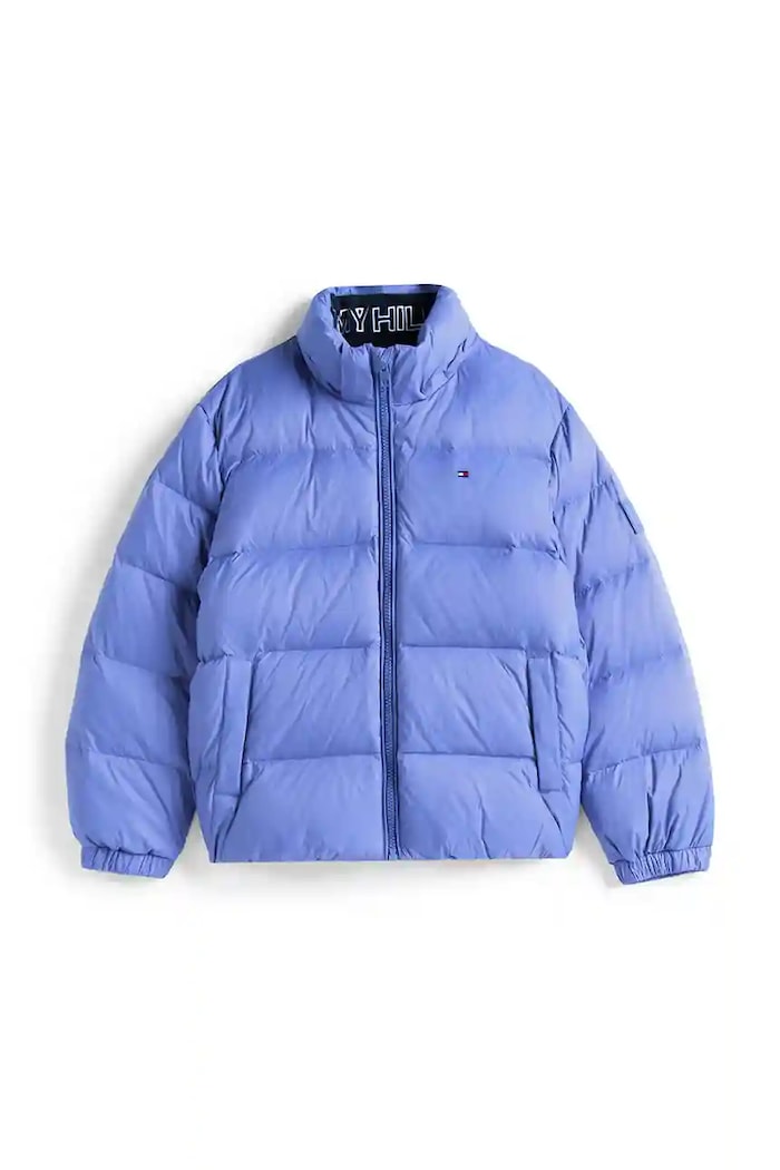 CHLAPEC Dětská péřová bunda Tommy Hilfiger KB0KB10091.128.176.9BYA modrá