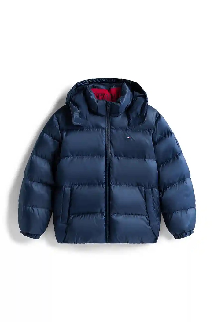 Detská páperová bunda Tommy Hilfiger KB0KB10091.128.176.9BYA tmavomodrá AW25