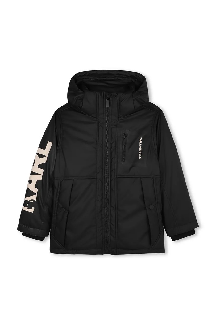 Karl Lagerfeld parka dziecięca Z30632.114.150 czarny AW25