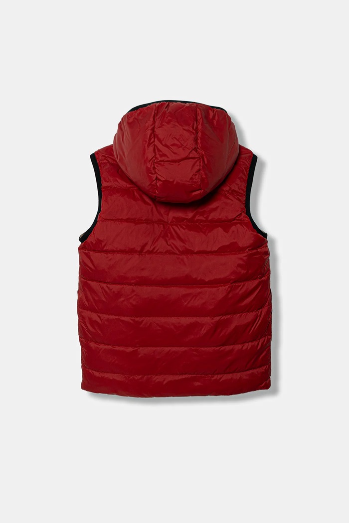 BOSS gilet da bambino J52395.114.150 rosso AW25