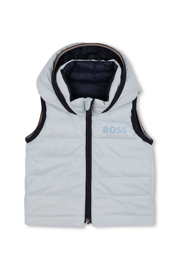 BOSS kifordítható gyerek pehelymellény enyhén szigetelt kék J52474.74.81