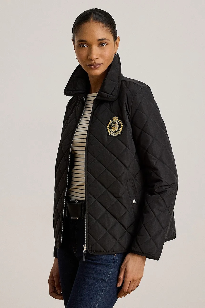 Lauren Ralph Lauren kurtka pikowana damska czarny 297979539
