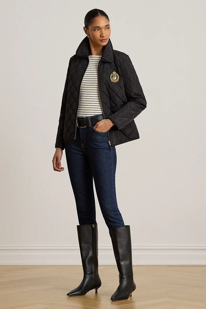 Odzież Lauren Ralph Lauren kurtka pikowana damska 297979539 czarny