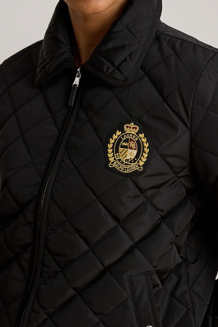 Lauren Ralph Lauren kurtka pikowana damska czarny 297979539