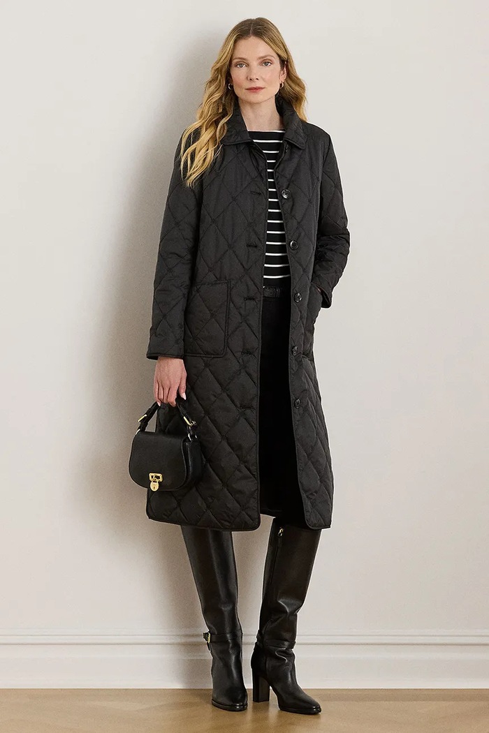 Lauren Ralph Lauren geacă cu captuseala negru 297980103