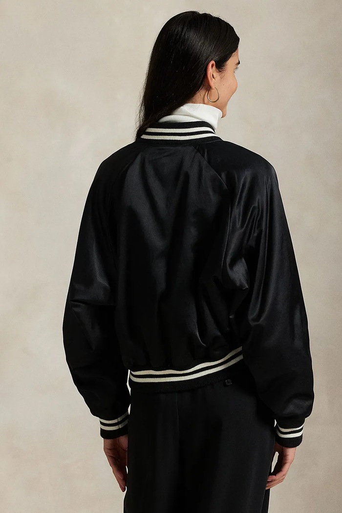 Bomber jakna Polo Ralph Lauren 211970985 crna AW25