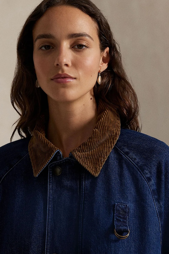 Rifľová bunda Polo Ralph Lauren modrá 211971233
