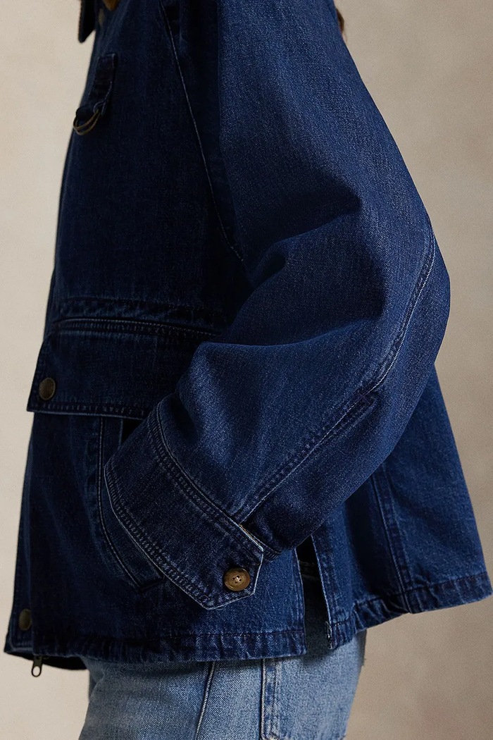 Rifľová bunda Polo Ralph Lauren 211971233 modrá