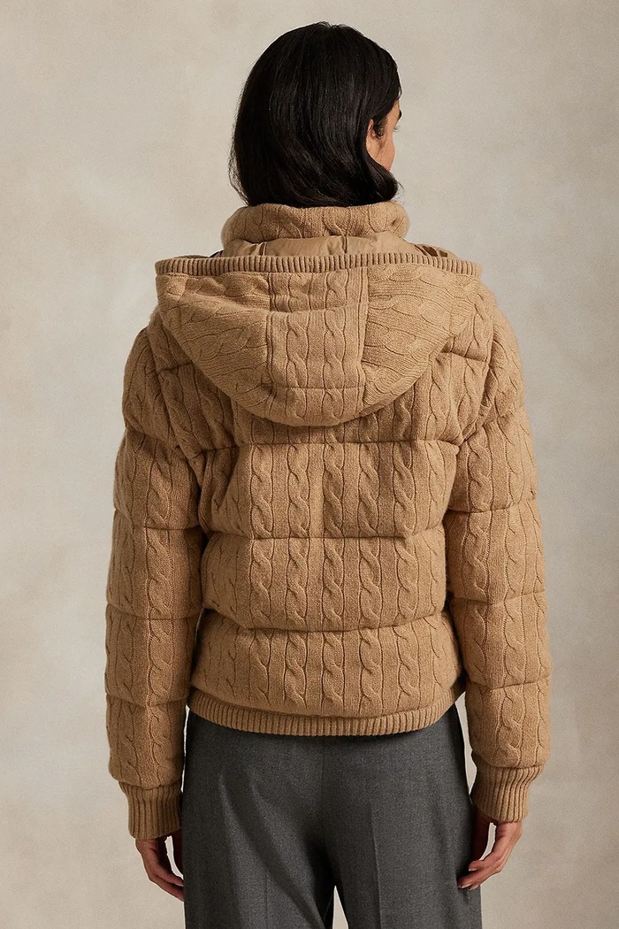 Polo Ralph Lauren geacă de lână 211A92614 bej AW25