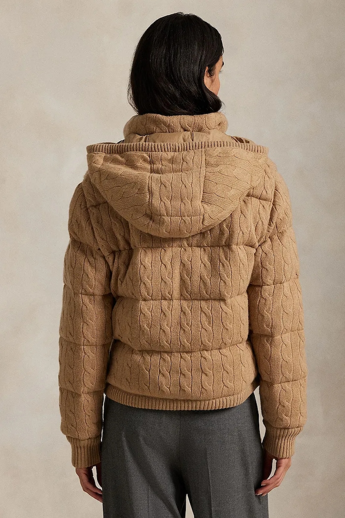 Polo Ralph Lauren geacă de lână 211A92614 bej AW25
