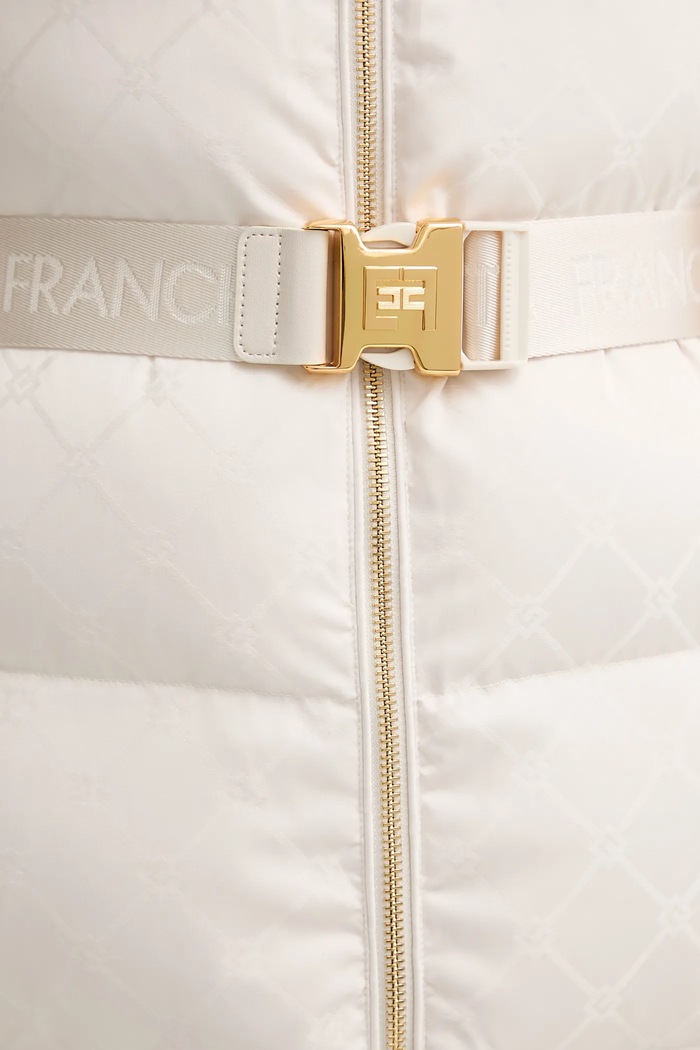 Μπουφάν Elisabetta Franchi PI84D56E2 μπεζ