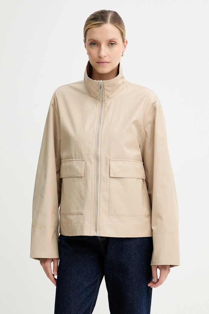 Calvin Klein kurtka beżowy LV044C528G