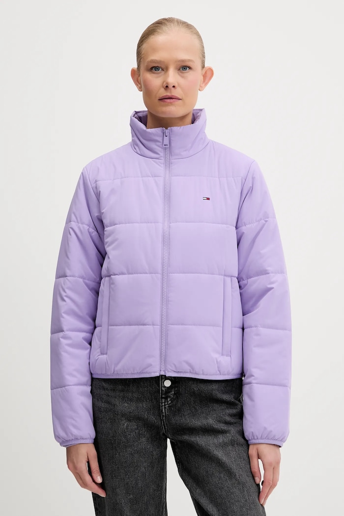 Tommy Jeans kurtka bez kaptura fioletowy DW0DW20958