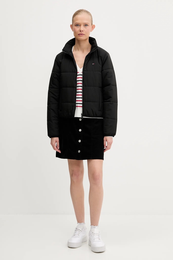 Bunda Tommy Jeans DW0DW20958 čierna AW25